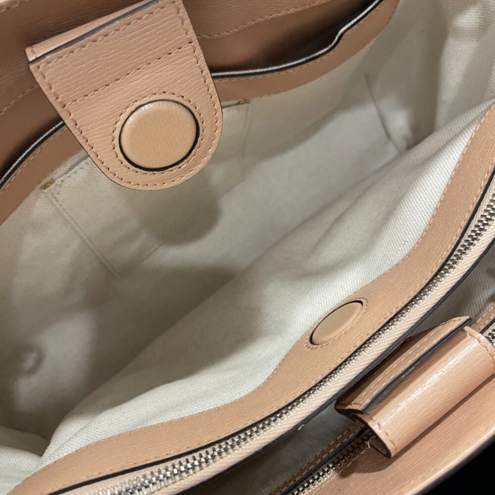 Gucci Bamboo Blooms Floral Shopper Tote (143107) - Picture 14 of 16